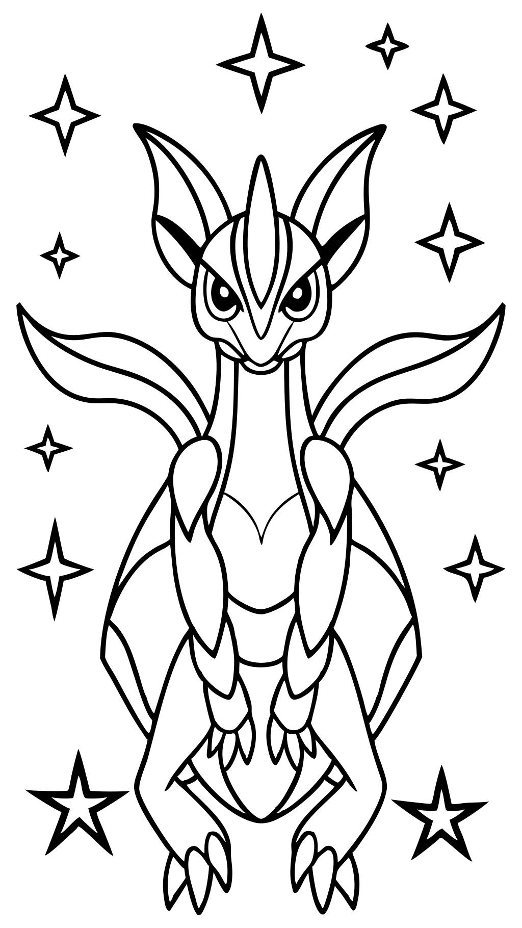 Arceus para colorear